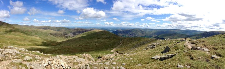 Birkhouse Moor / Striding Edge / Helvellyn / Nethermost Pike / Dollywaggon Pike / Seat Sandal / St Sunday Crag / Birks