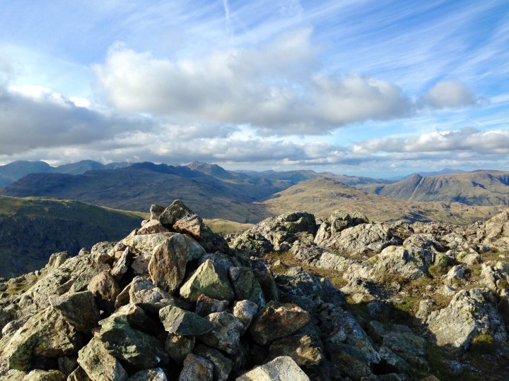 Walna Scar / Dow Crag / The Old Man of Coniston / Brim Fell / Grey Friar / Great Carrs / Swirl How / Wetherlam / Black Sails