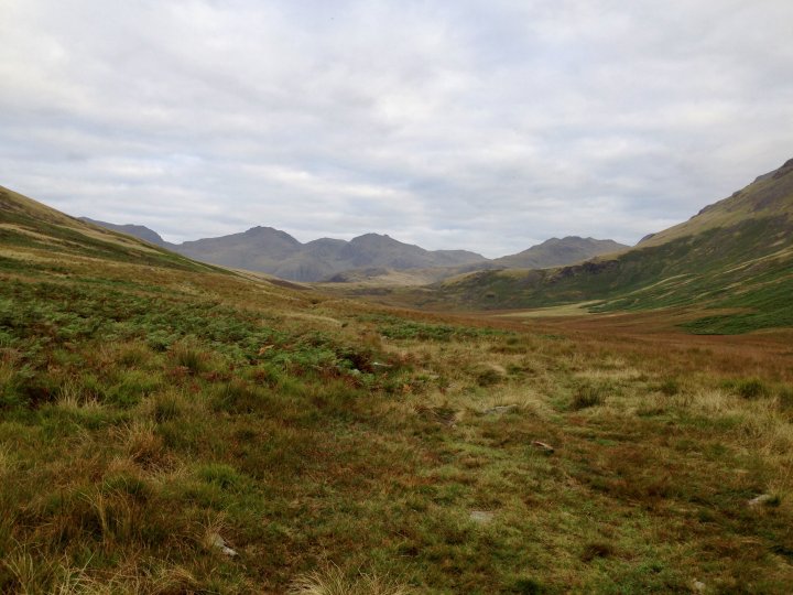 Esk Pike / Bow Fell / Shelter Crags / Crinkle Crags (Long Top) / Crinkle Crags (South Top) / Little Stand