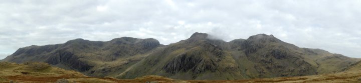 Esk Pike / Bow Fell / Shelter Crags / Crinkle Crags (Long Top) / Crinkle Crags (South Top) / Little Stand