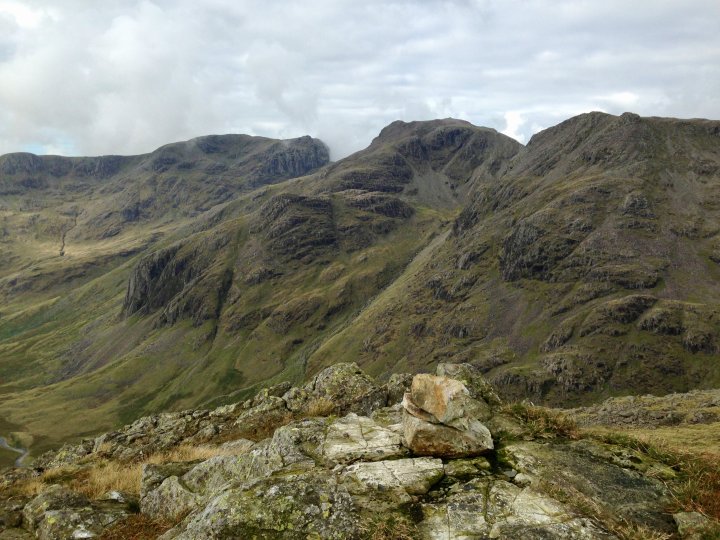 Esk Pike / Bow Fell / Shelter Crags / Crinkle Crags (Long Top) / Crinkle Crags (South Top) / Little Stand