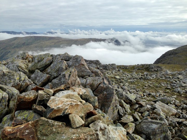 Esk Pike / Bow Fell / Shelter Crags / Crinkle Crags (Long Top) / Crinkle Crags (South Top) / Little Stand