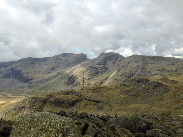 Esk Pike / Bow Fell / Shelter Crags / Crinkle Crags (Long Top) / Crinkle Crags (South Top) / Little Stand