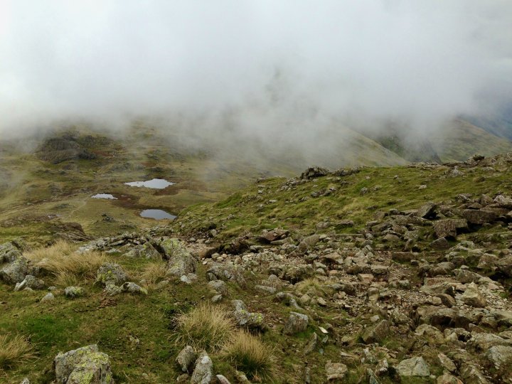 Esk Pike / Bow Fell / Shelter Crags / Crinkle Crags (Long Top) / Crinkle Crags (South Top) / Little Stand