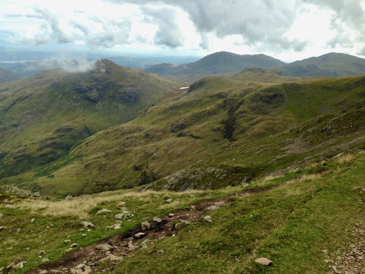 Esk Pike / Bow Fell / Shelter Crags / Crinkle Crags (Long Top) / Crinkle Crags (South Top) / Little Stand