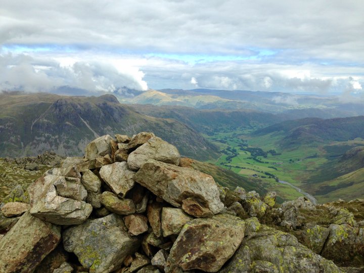 Esk Pike / Bow Fell / Shelter Crags / Crinkle Crags (Long Top) / Crinkle Crags (South Top) / Little Stand