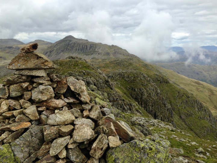 Esk Pike / Bow Fell / Shelter Crags / Crinkle Crags (Long Top) / Crinkle Crags (South Top) / Little Stand