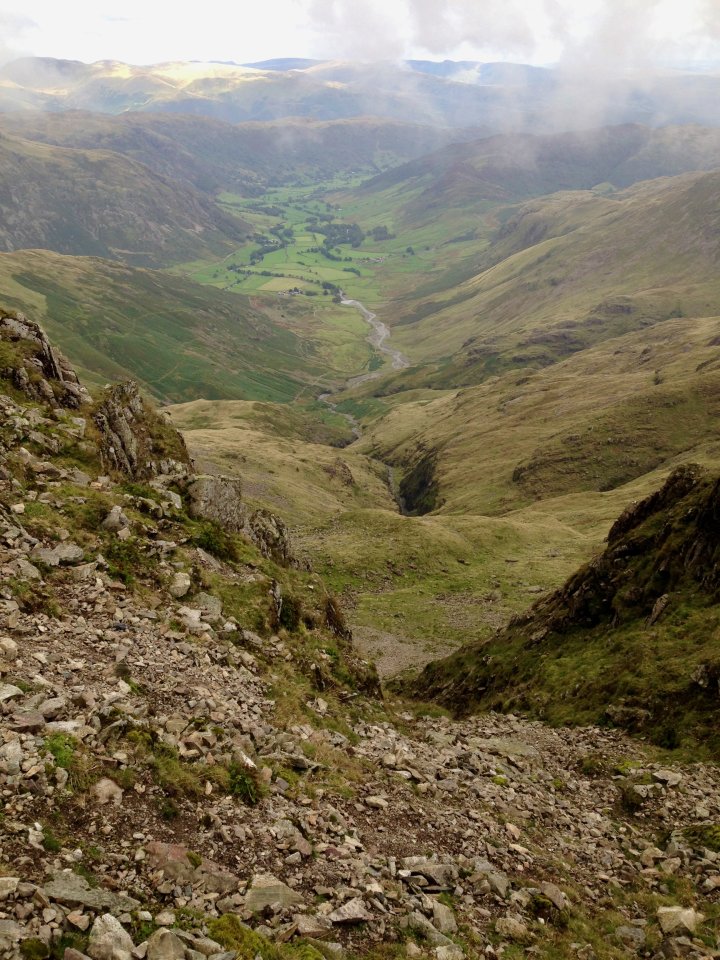 Esk Pike / Bow Fell / Shelter Crags / Crinkle Crags (Long Top) / Crinkle Crags (South Top) / Little Stand