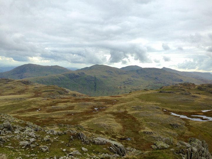 Esk Pike / Bow Fell / Shelter Crags / Crinkle Crags (Long Top) / Crinkle Crags (South Top) / Little Stand