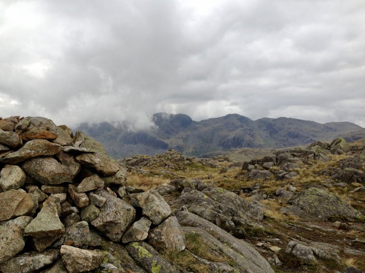 Esk Pike / Bow Fell / Shelter Crags / Crinkle Crags (Long Top) / Crinkle Crags (South Top) / Little Stand