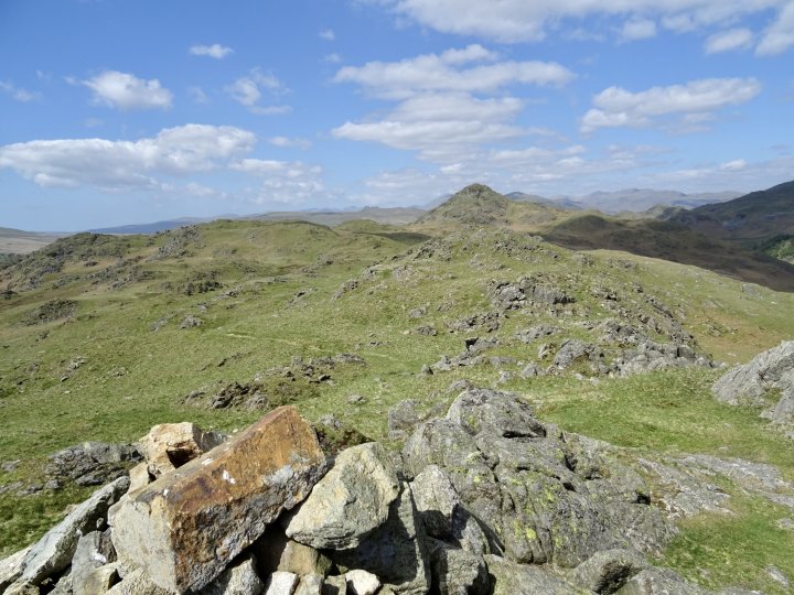 Green Pikes / Pikes / Caw / Raven's Crag / The Knott / Stickle Pike / Tarn Hill / Great Stickle / Dunnerdale Fells
