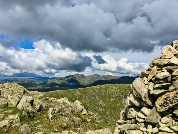 Black Sails / Wetherlam / Swirl How / Great Carrs / Grey Friar / Brim Fell / The Old Man of Coniston / Dow Crag
