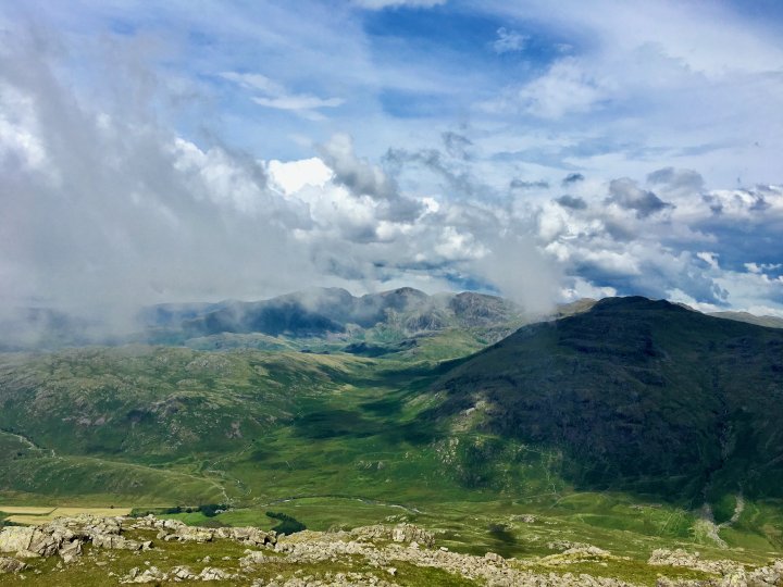 Black Sails / Wetherlam / Swirl How / Great Carrs / Grey Friar / Brim Fell / The Old Man of Coniston / Dow Crag