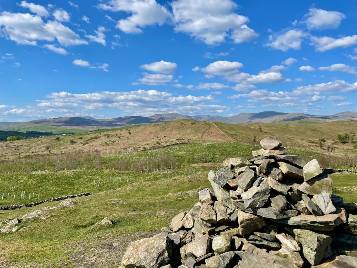 Ulgraves / Potter Fell - 2 / Potter Fell - 1 / Brunt Knott / Green Quarter / Hollow Moor / High Knott / Hugill Fell (Wainwright Summit) / Reston Scar